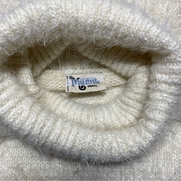 Show Me Your MuMu Cream Cowl Neck Sleeveless Sweater Sz-Small - Picture 4 of 6